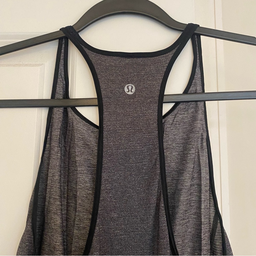 Lightweight gray lululemon tank